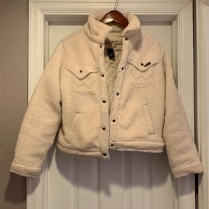 Wrangler Women’s Sherpa Snap Jacket